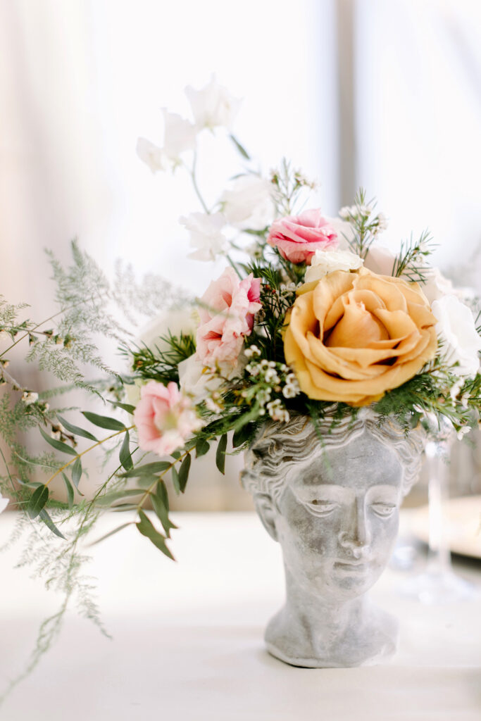 Anthropologie greek bust flower vase by Emily Wren Photography