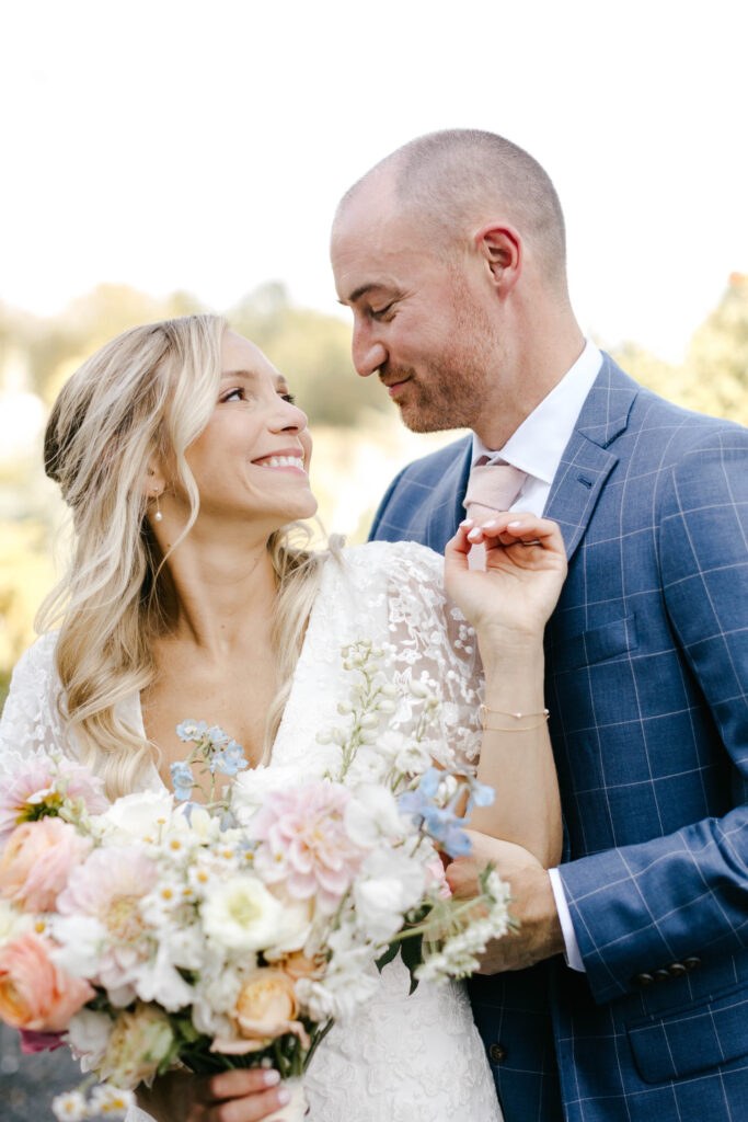 bride and groom portrait session by Emily Wren Photography