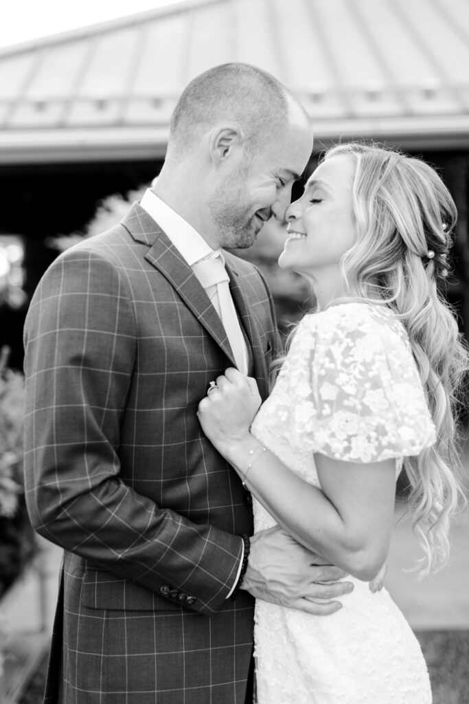 bride & groom at Terrain at DelVal by Pennsylvania wedding photographer Emily Wren Photography