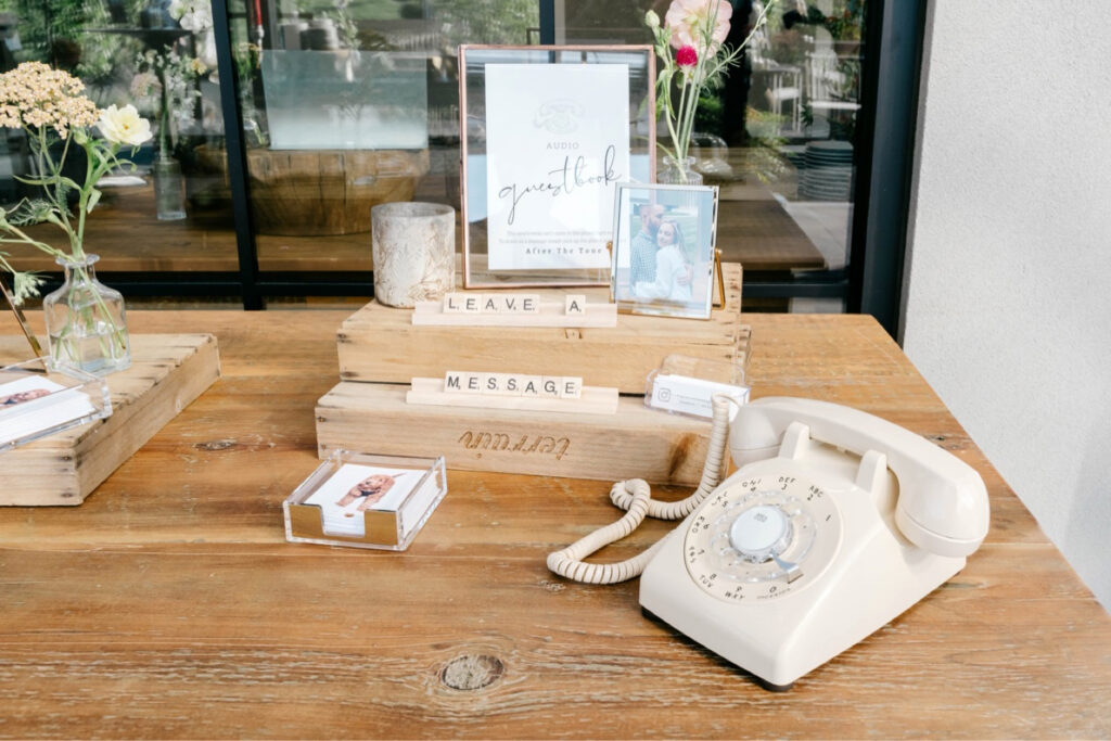 phone guest book for wedding ceremony