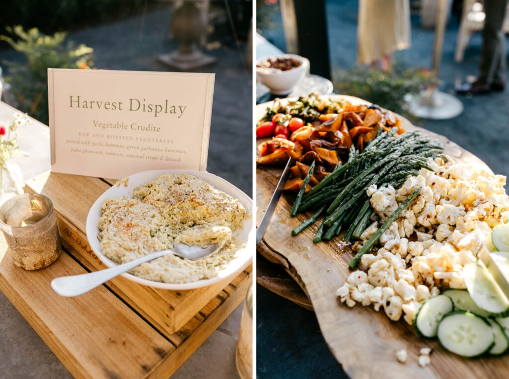 Terrain Gardens catering by Emily Wren Photography