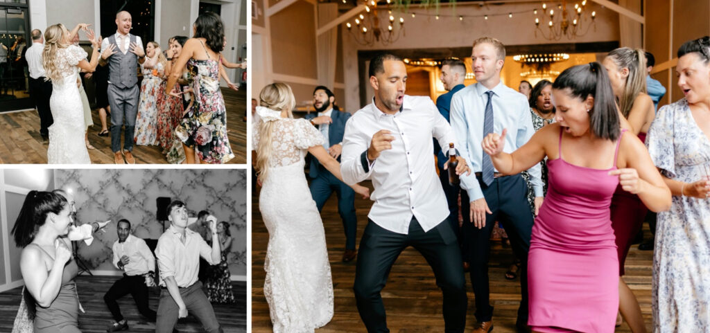 guests dancing at Pennsylvania wedding reception by Emily Wren Photography