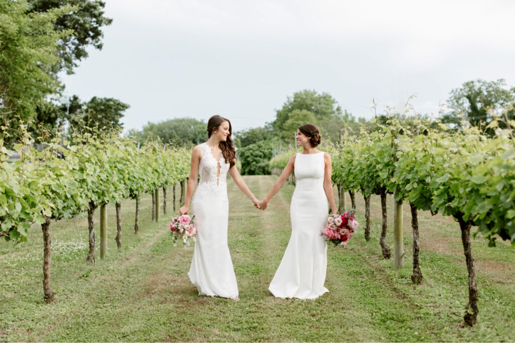 same sex brides in Cape May New Jersey by Emily Wren Photography