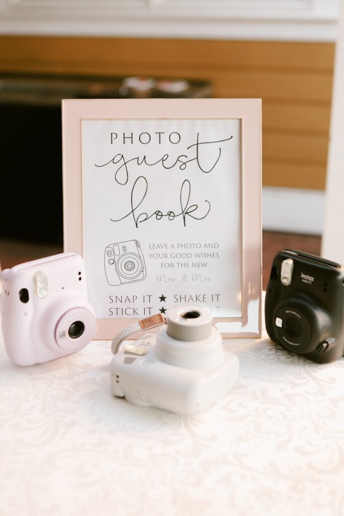 polaroid photo guest book by Emily Wren Photography