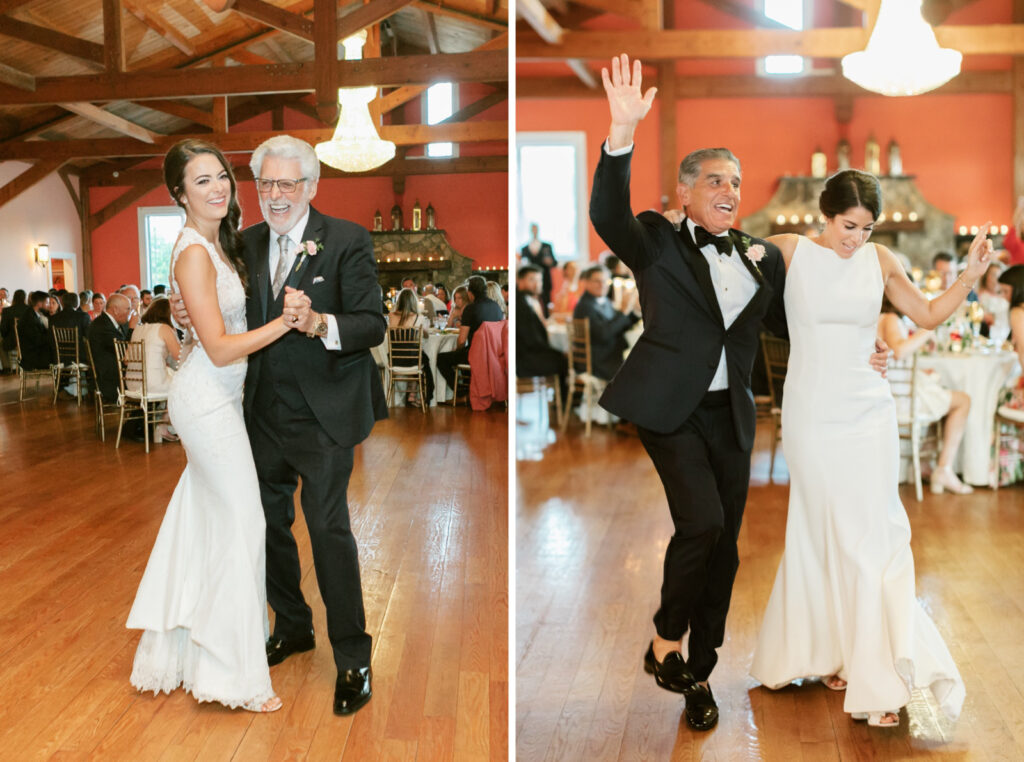 fun father daughter dances at same-sex lesbian wedding