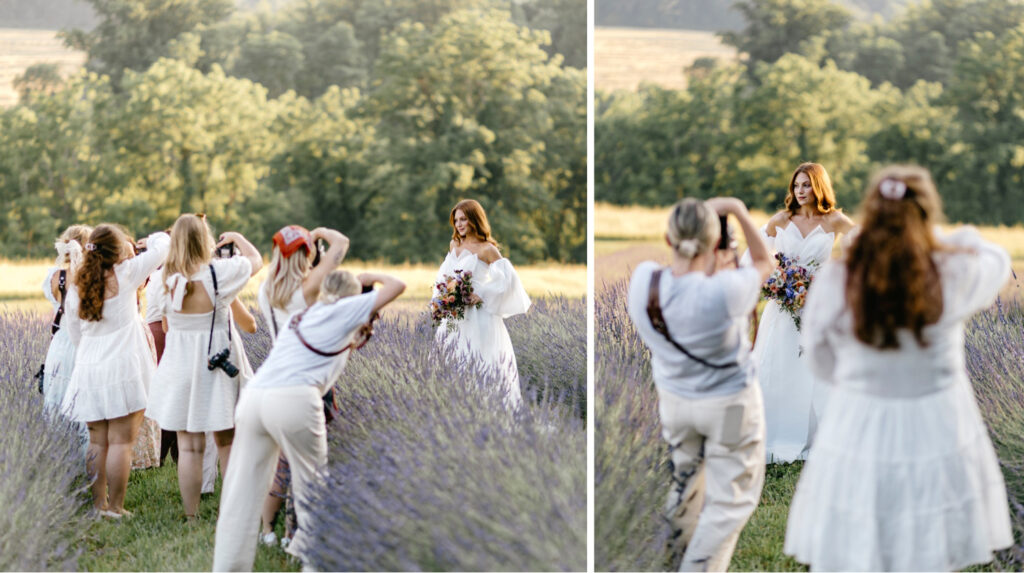 behind the scenes of Lavender Dreams Workshop by Emily Wren Photography