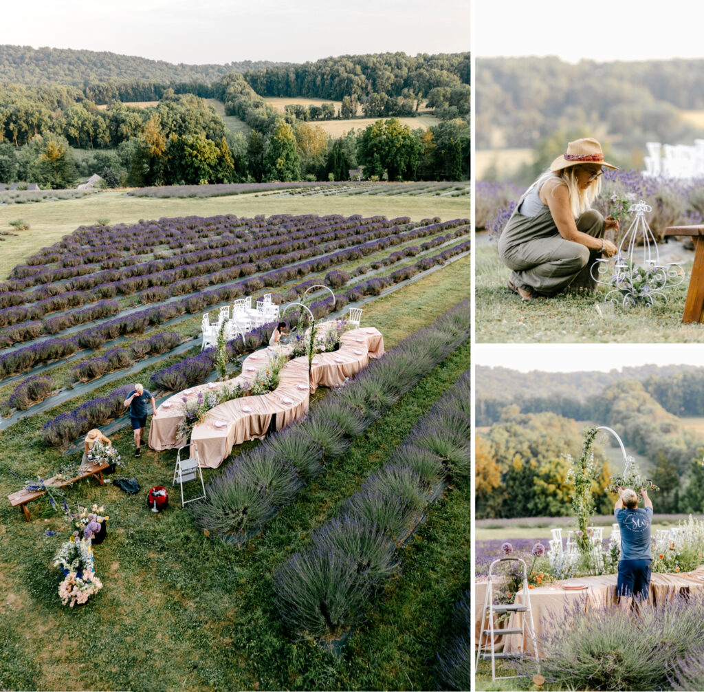 Lavender Dreams Workshop hosted by Emily Wren Photography & Asya Photography behind the scenes