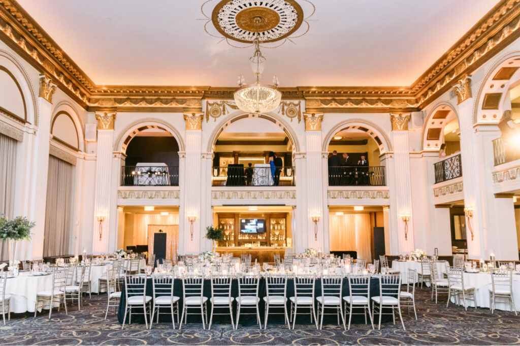 Cescaphe wedding reception at the ballroom at the ben by Emily Wren Photography