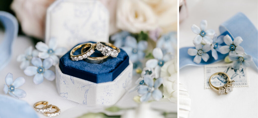 luxurious engagement and wedding rings by Emily Wren Photography