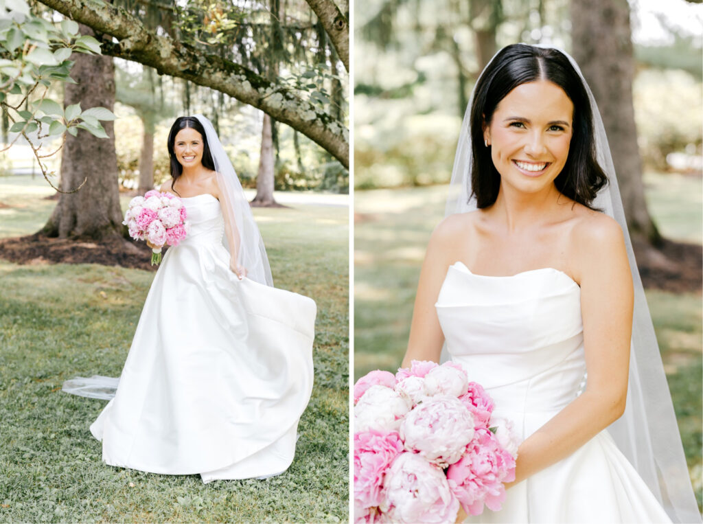 summer Pennsylvania bride portrait by Emily Wren Photography