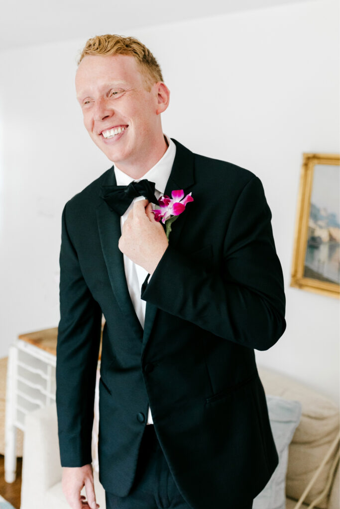 Pennsylvania groom before his luxury estate wedding