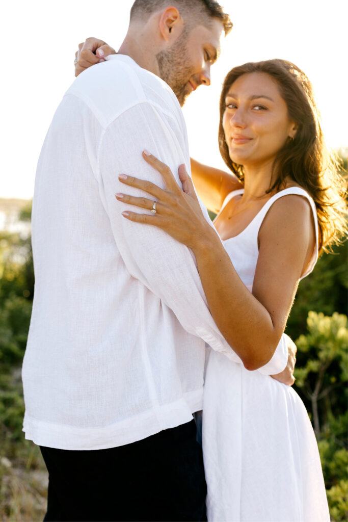 Hobie Beach in Stone Harbor engagement photos