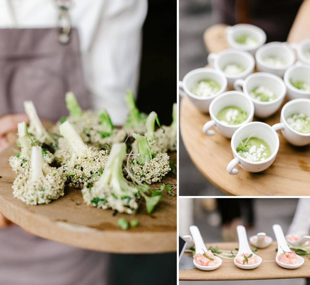 cocktail hour catering by Terrain Gardens