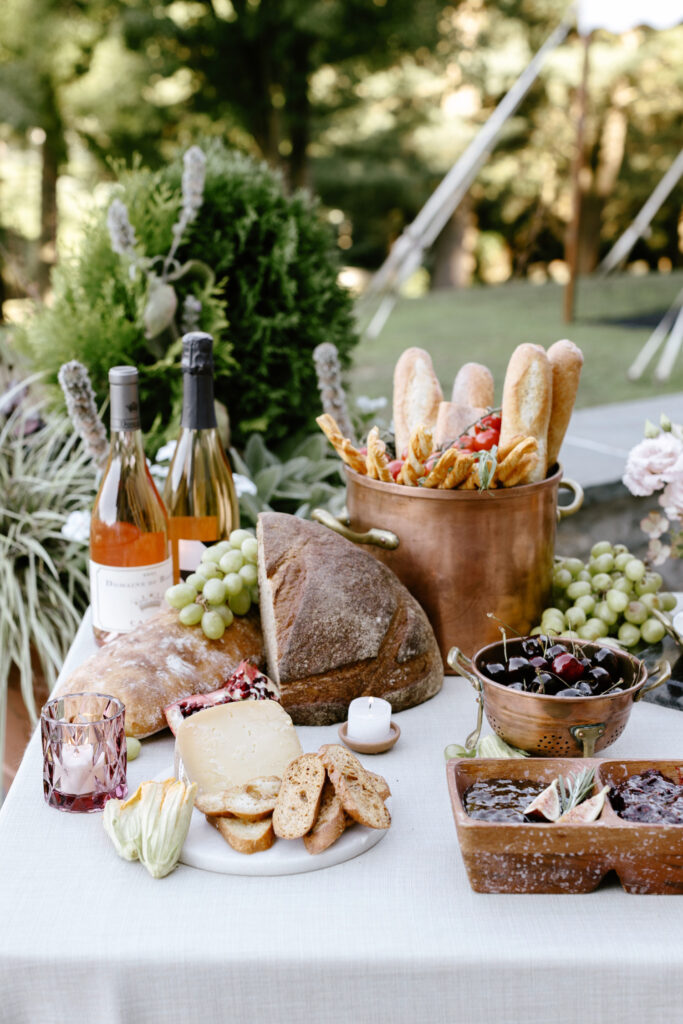 Peachtree Catering cocktail hour spread