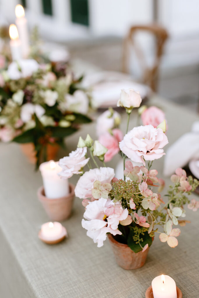 bohemian summer wedding flowers by Emily Wren Photography