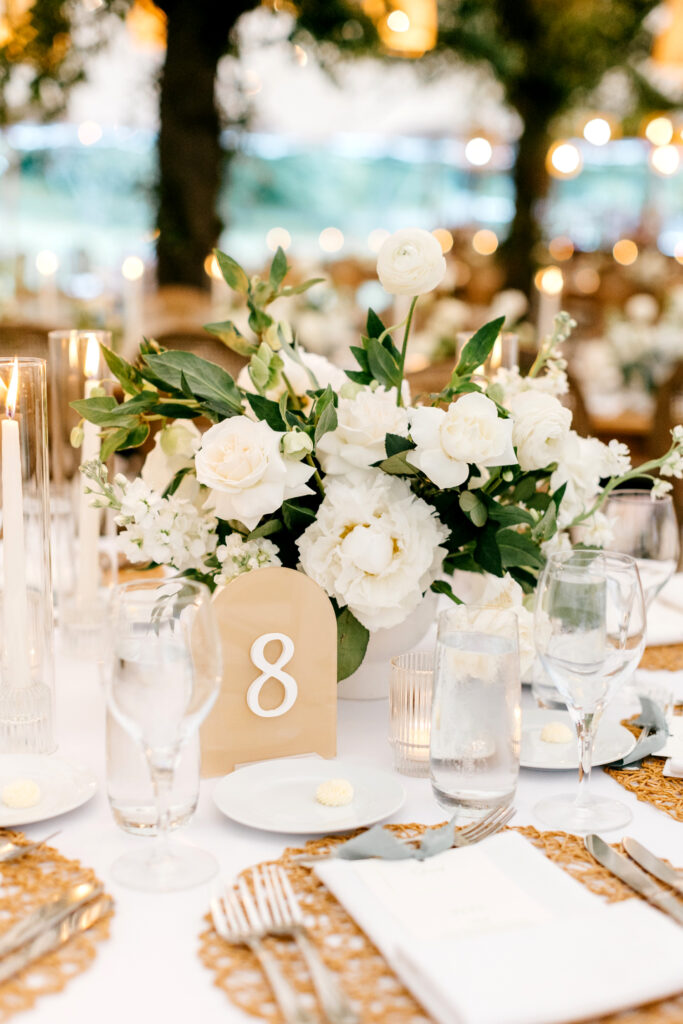 whimsical garden inspired wedding reception table decor