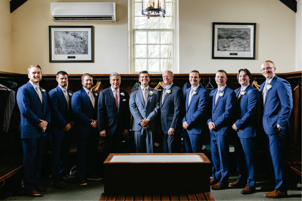 groom with groomsmen by Emily Wren Photography