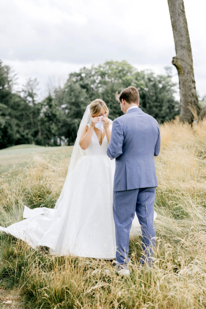 emotional private vow reading by Philadelphia wedding photographer Emily Wren Photography