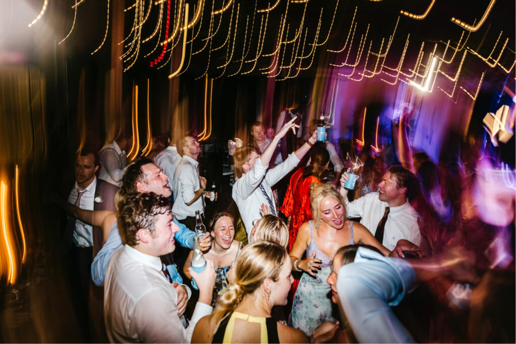 guests dancing during Gulph Mills Golf Club by Emily Wren Photography