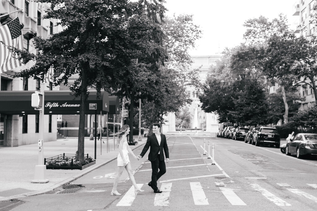 New York City Engagement photos by Emily Wren Photography around Washington Square Park