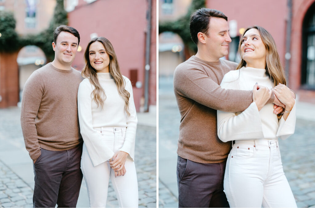 couples portraits session for engagement photos in New York City by Emily Wren Photography