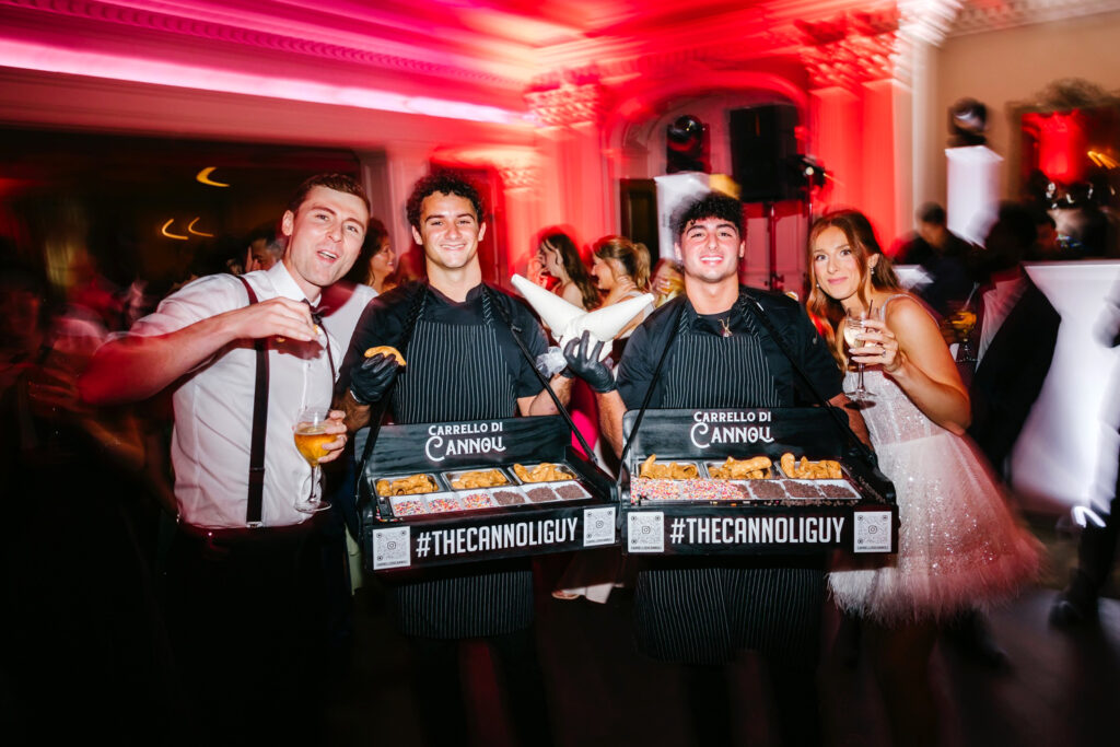 Carrello di Cannoli #TheCannoliGuy at New Jersey Wedding reception by Emily Wren Photography