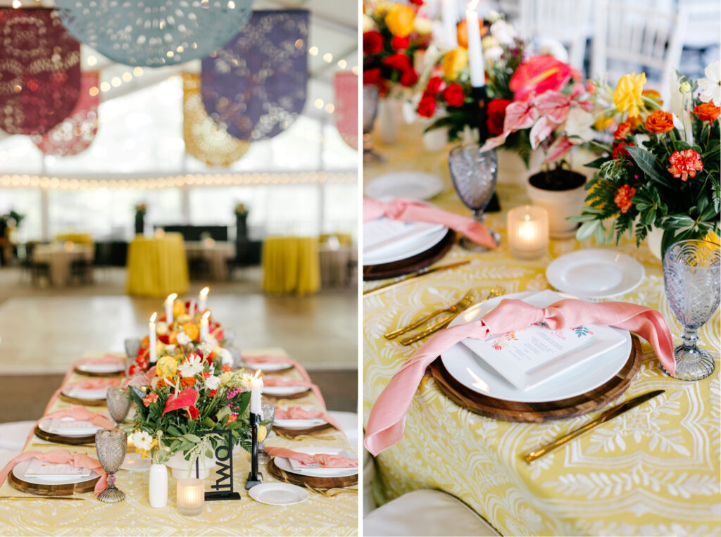 Tyler Gardens bohemian table place setting by Emily Wren Photography