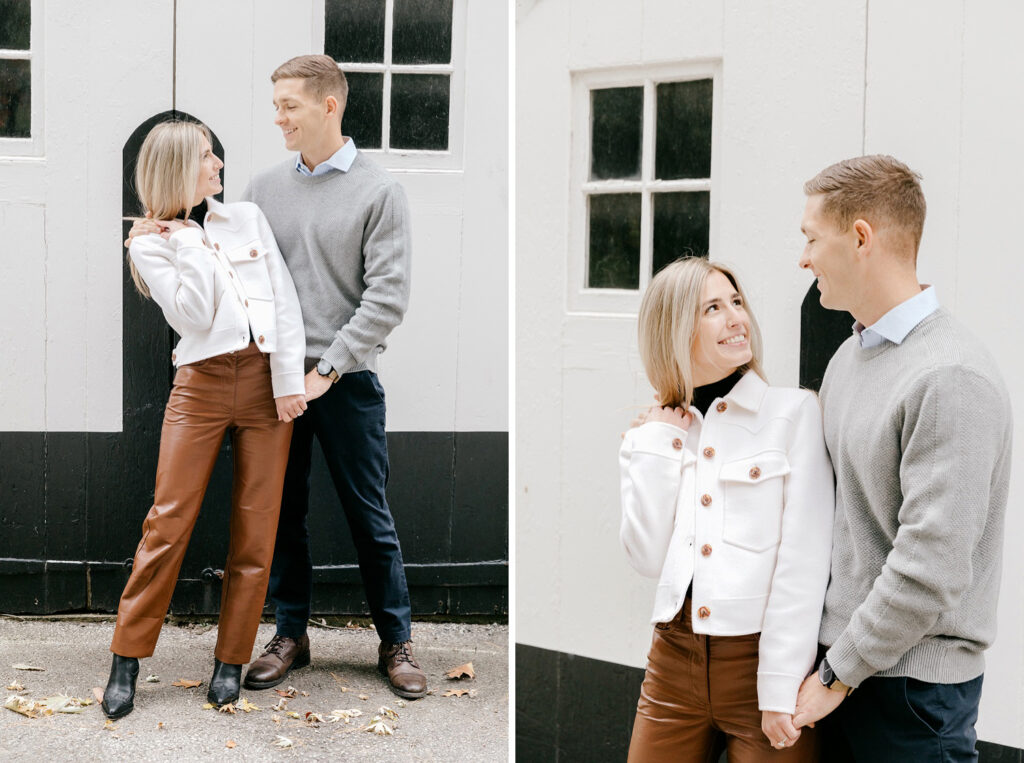 engagement photos in autumn at Appleford Estate by Emily Wren Photography