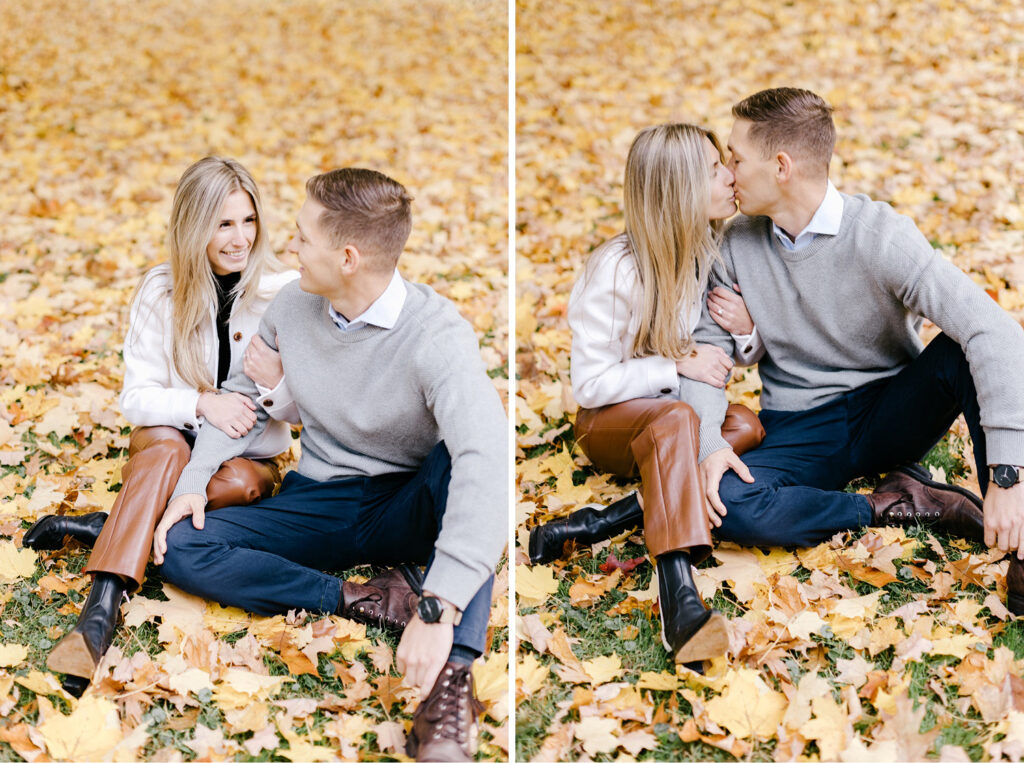 perfect romantic fall engagement photoshoot at Appleford Estate by Emily Wren Photography