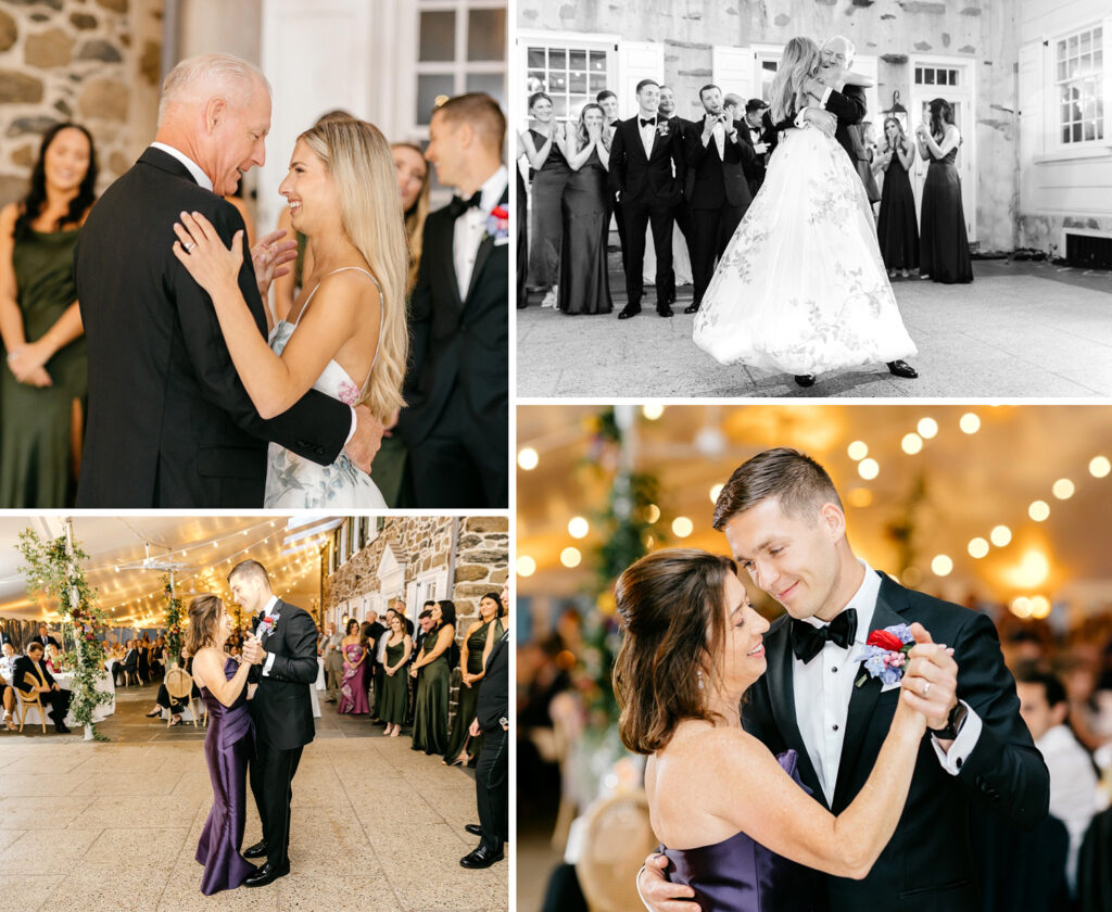 parent dances at Appleford Estate late summer wedding reception by Emily Wren Photography