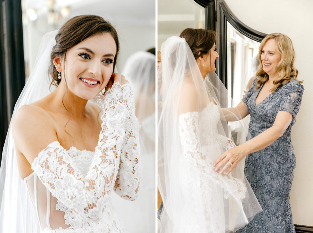 Pennsylvania bride getting ready for her summer wedding day by Emily Wren Photography