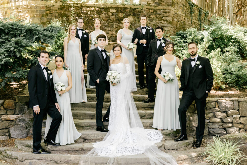 wedding party at Parque at Ridley Creek by Emily Wren Photography