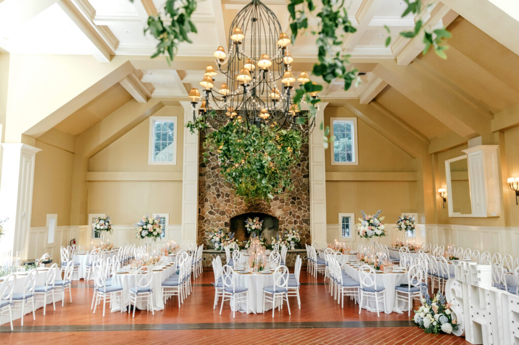 summer wedding reception at the Ryland Inn by Emily Wren Photography