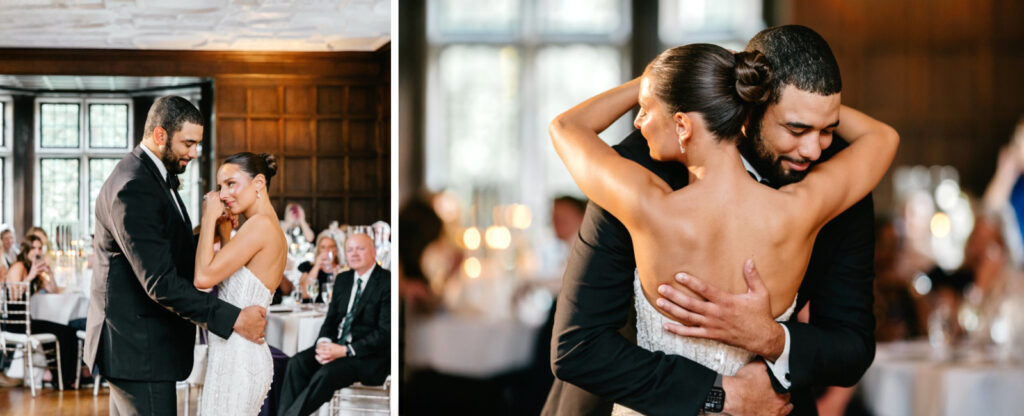 emotional brother-sister dance at sophisticated Parque Ridley Creek wedding reception