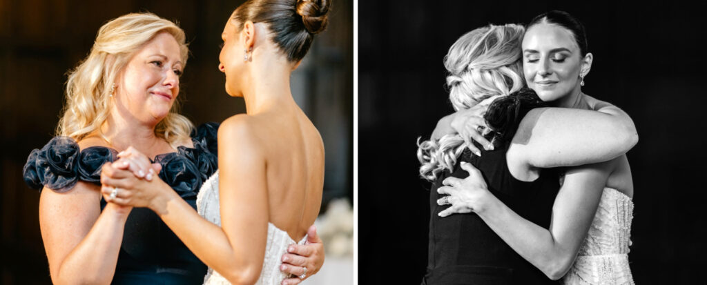 mother daughter dance at Parque Ridley Creek summer wedding reception