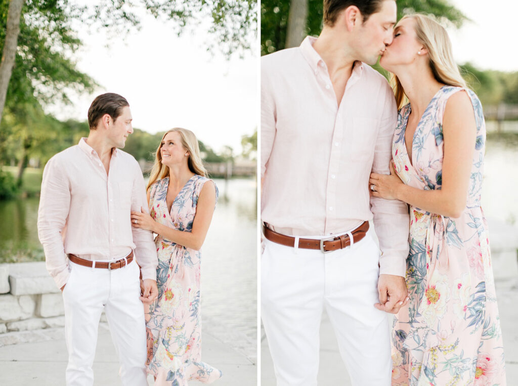 New Jersey summer engagement photos in Spring Lake by Emily Wren Photography