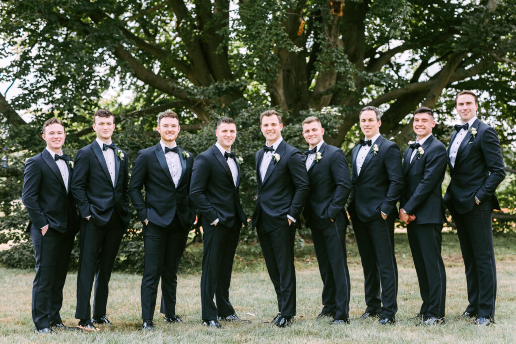 groom with groomsmen by Emily Wren Photography