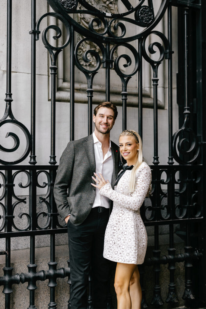 Philadelphia center City engagement photoshoot at City Hall