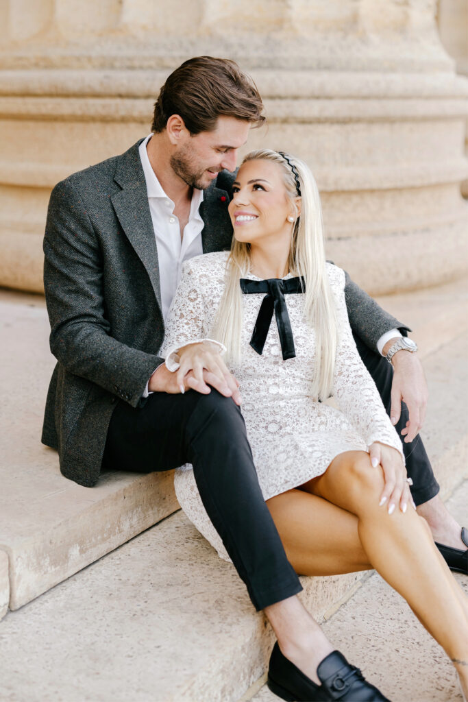 Philadelphia Art Museum engagement photoshoot by Emily Wren Photography