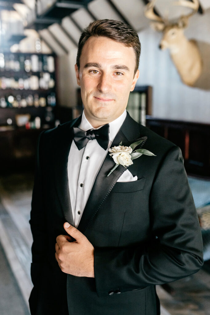 Portrait of Pennsylvania groom by Emily Wren Photography