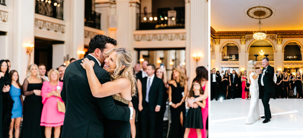 parent dances at Ballroom at the Ben wedding reception