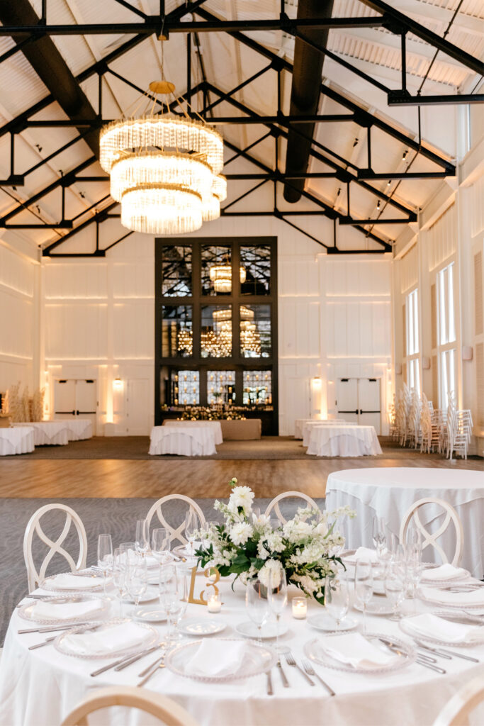 Wedding reception ballroom at The Ivy at Ellis Preserve by Emily Wren Photography