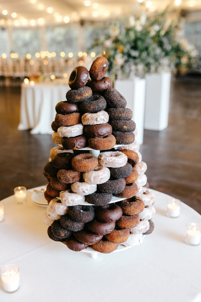 donut tiered "wedding cake" by Emily Wren Photography