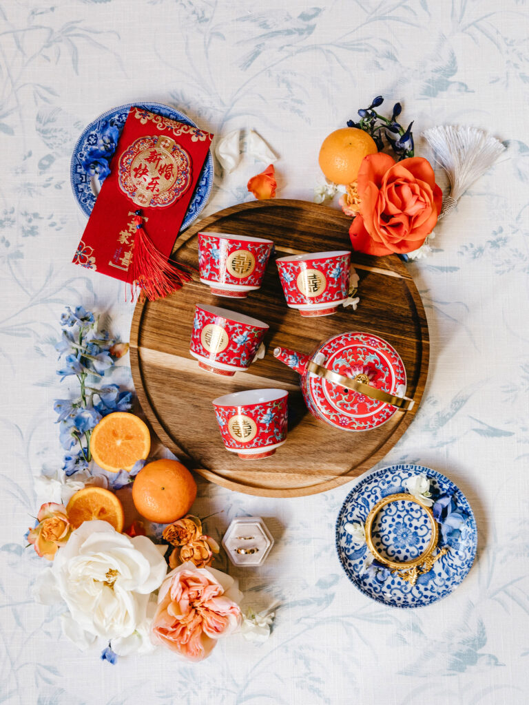 traditional Chinese tea ceremony pot, cups and details by Emily Wren Photography