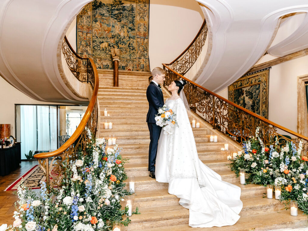 bride and groom at Jasna Polana by Emily Wren Photography