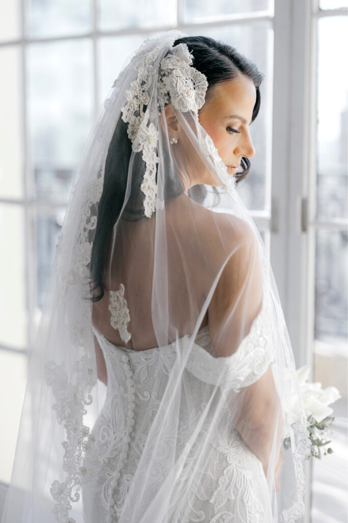 vintage bridal veil by Emily Wren Photography