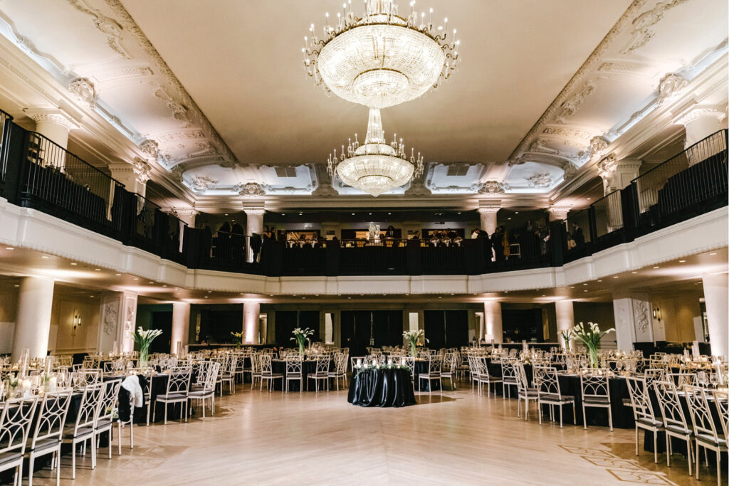 Bellevue Hotel wedding reception details by Emily Wren Photography