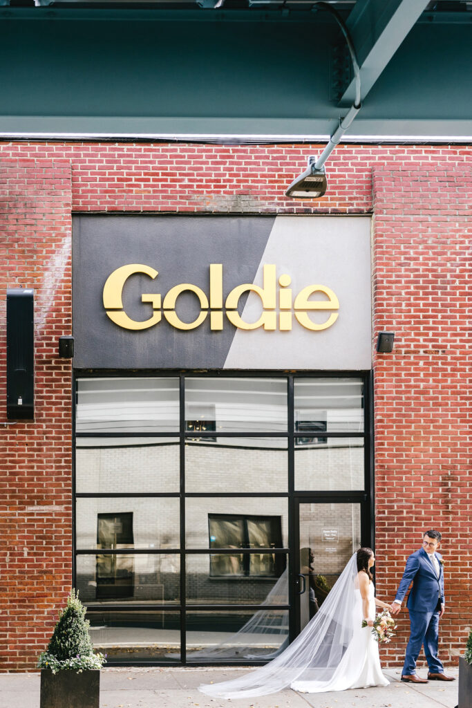 wedding portraits at Goldie in Philadelphia by Emily Wren Photography