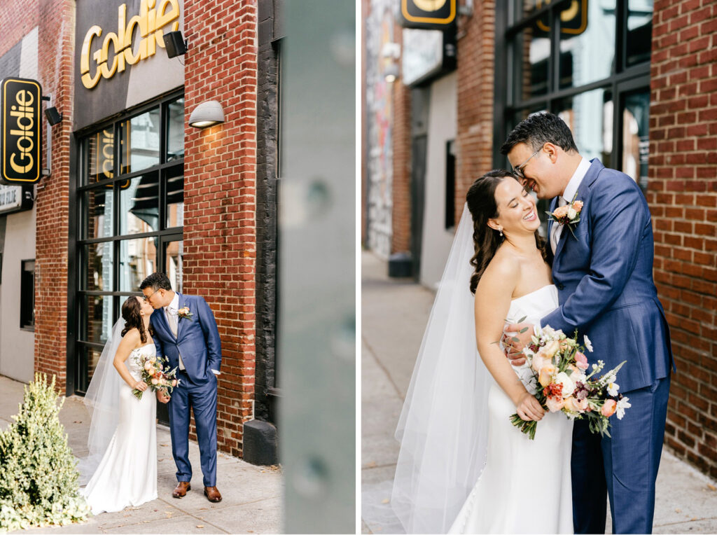 modern Philadelphia wedding portraits in Fishtown