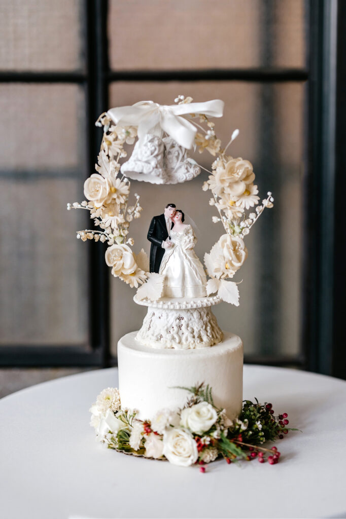 vintage wedding cake topper